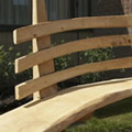 curved bench